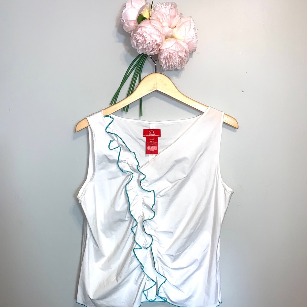 Oscar De la Renta Ruffle top